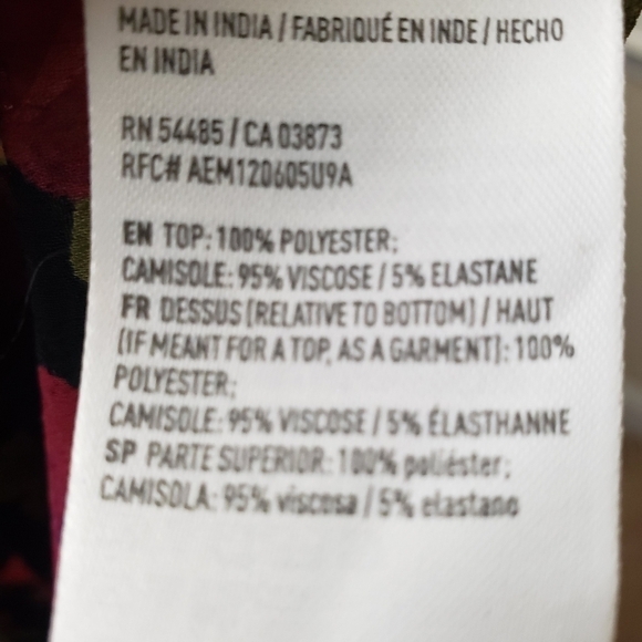 AMERICAN EAGLE Floral Bellowed Sleeved Blouse - Picture 5 of 5